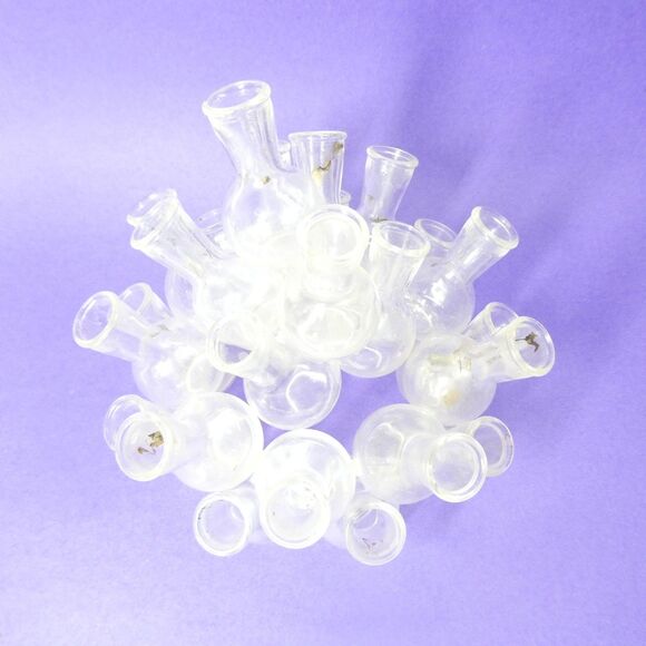 Floral Design Glass Mini Vase Centerpiece Vintage Plant Propagation Cluster - Picture 7 of 16